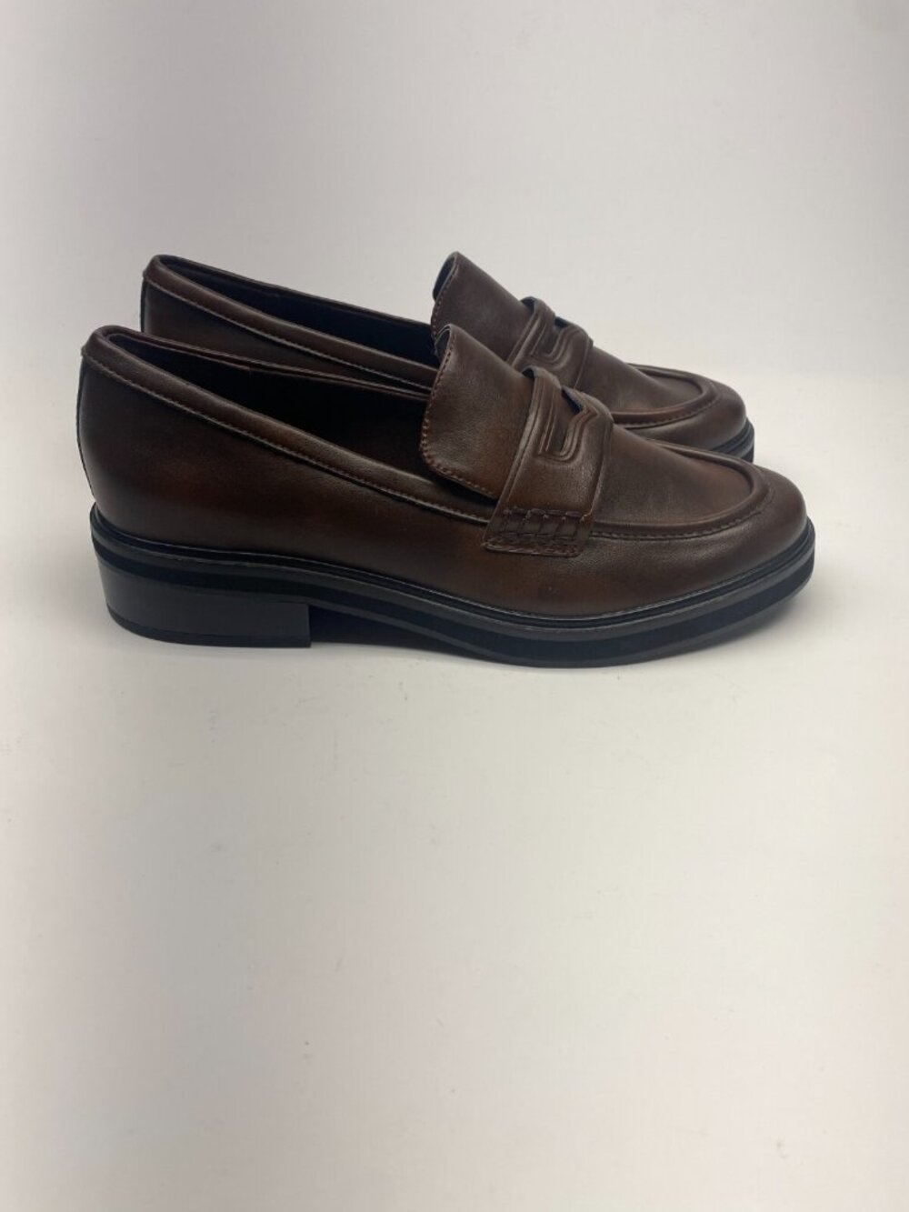 Open Edit Womens Collier Brown Chocolate Penny Loafer Sz 9.5 - Picture 6 of 10